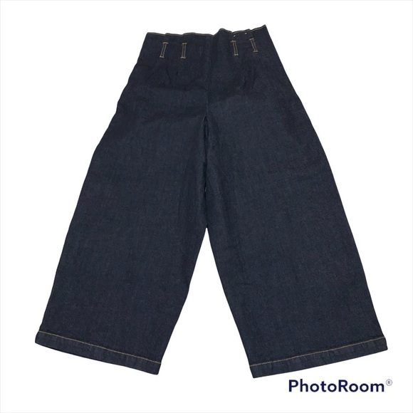 Rachel Roy Denim, Paperbag High Waisted Capri Jeans, sz 28 - Picture 4 of 12